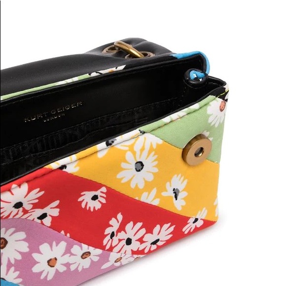 Kurt Geiger Mini Kensington Rainbow Flowers Bag - Picture 8 of 15